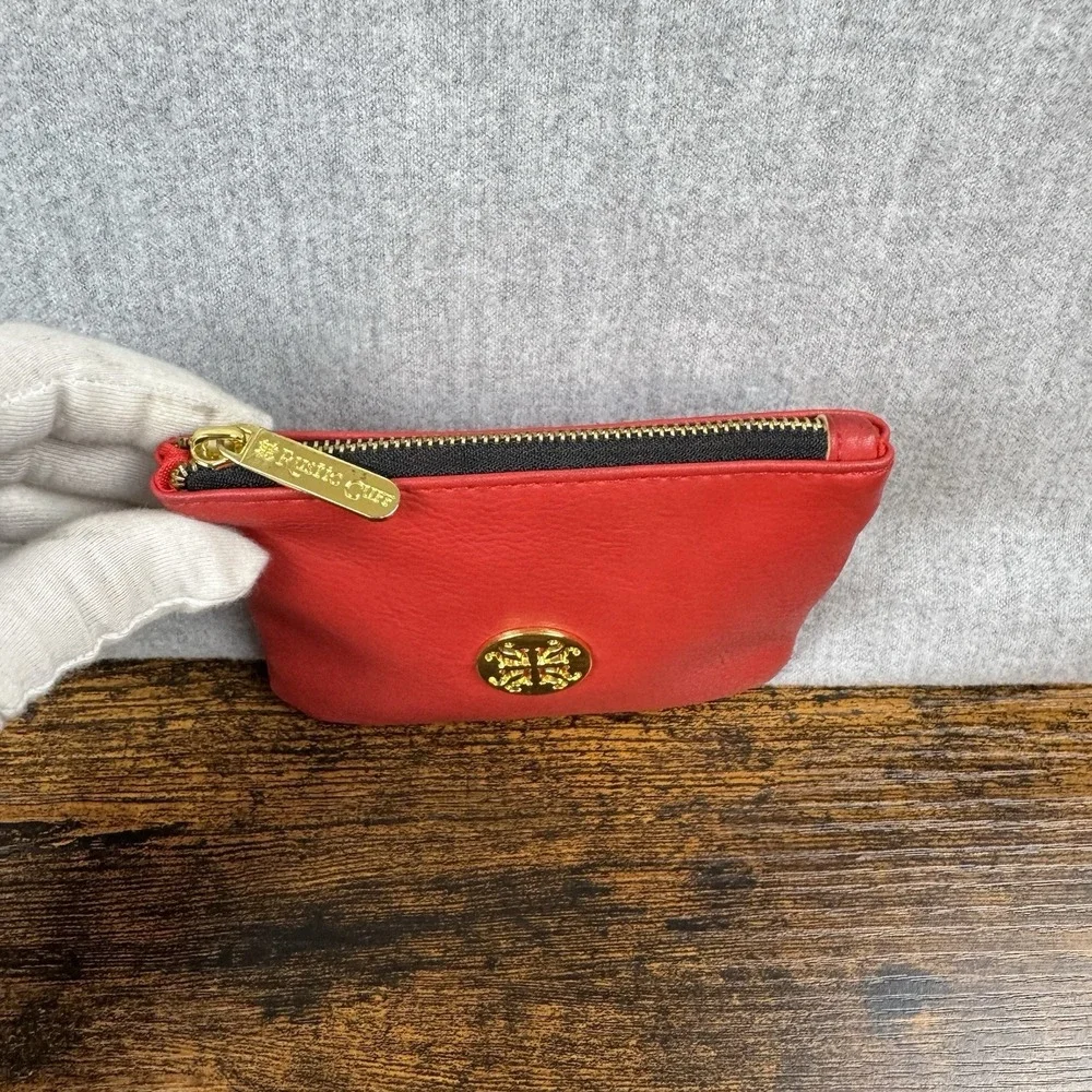 Rustic Cuff Red w/Gold RC Logo Zipper Closure‎ Storage Makeup Bag